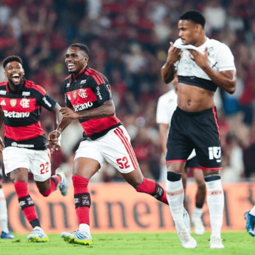 Flamengo vence o Vitória no Maracanã e larga na frente na Copa do Brasil